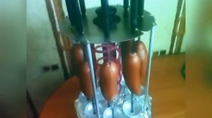 Шпикачки в электрошашлычнице