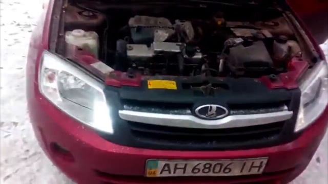 Тест светодиодных ДХО Лада Гранта T20 7443 W21/5w