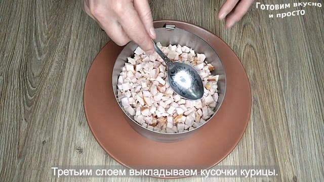 Салат с курицей и ананасами смотреть онлайн
