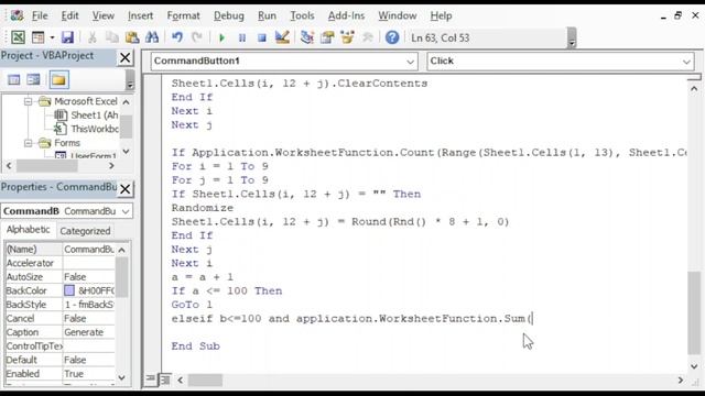 Excel VBA - Sudoku Generator (advanced random number generator) смотреть онлайн