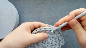 Пасхальная корзина крючком.