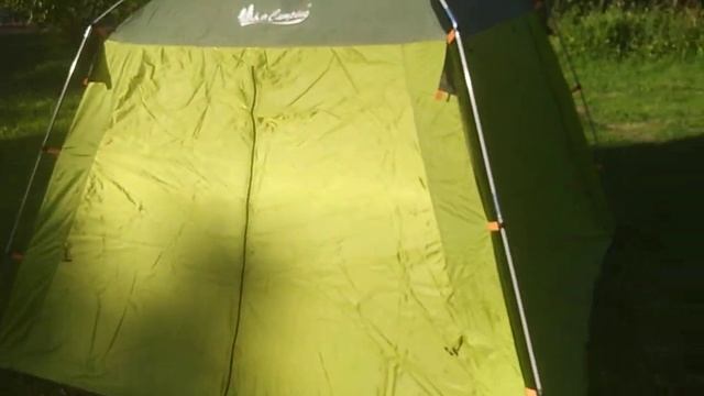 Палатка четырёхместная туристическая шатер 240х240см высота 170см смотреть онлайн