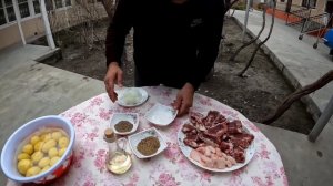 Узбекское национальное блюдо «Казан Кебаб» или пирожок по Фергански