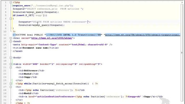37 php mysql lien d'ajout смотреть онлайн