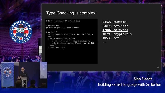 GopherCon UK 2021: Sina Siadat - Building a small Language with Go for fun смотреть онлайн