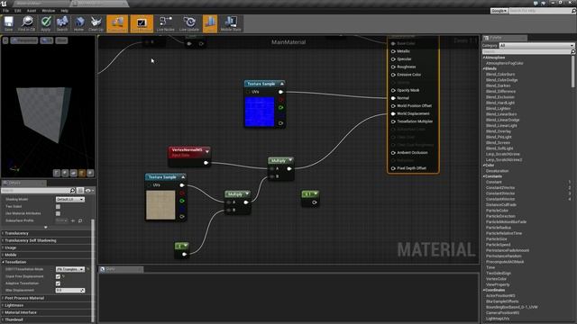 Material - Main Material (Part 4) In Unreal Engine.