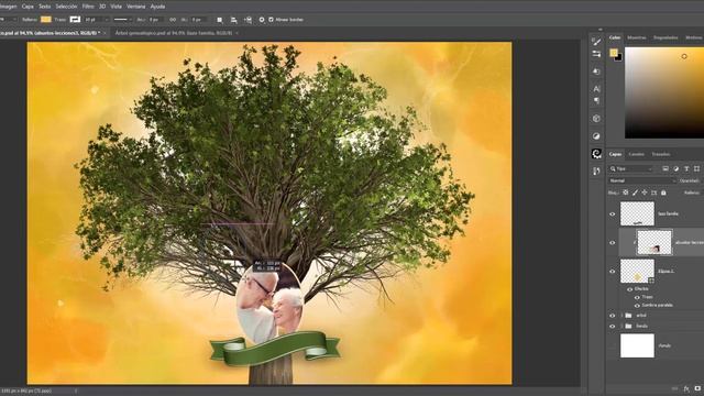 Tutorial Photoshop ÁRBOL GENEALÓGICO смотреть онлайн