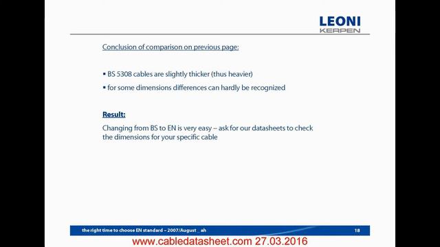 Comparison of ICON acc. to EN 50288-7 and BS 5308 смотреть онлайн