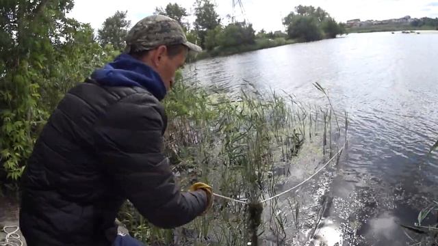 Удачная рыбалка на реке Тобол. Застрял магнит в коряге. смотреть онлайн