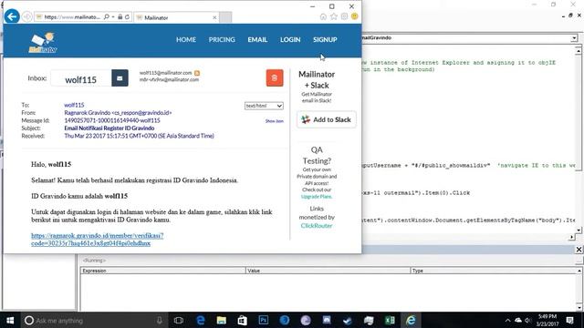 Auto Email Verification Gravindo idRO Account Registration [Bot] смотреть онлайн