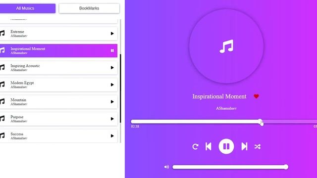 Music Player || Vue JS смотреть онлайн