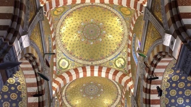 КРАСИВЕЙШИЙ ХРАМ НА ГОРЕ НАД ГОРОДОМ. NOTRE DAME DE LA GARDE MARSEILLE 1.1 МАРСЕЛЬ. ФРАНЦИЯ (FRANCE смотреть онлайн