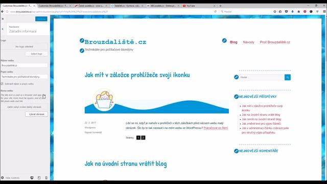 Jak nastavit favicon ve Wordpressu - Brouzdaliště.cz смотреть онлайн