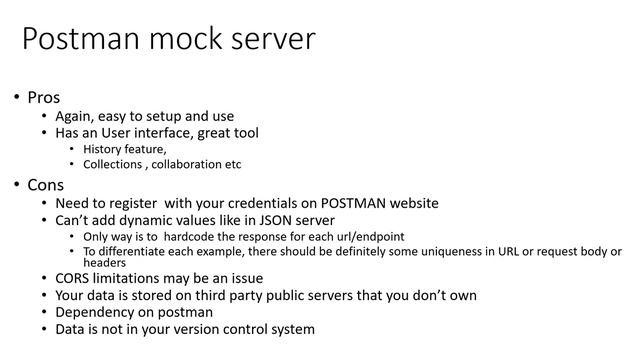 Compare Postman mockserver versus JSON Server смотреть онлайн
