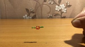 Кольцо цветочек из бисера
