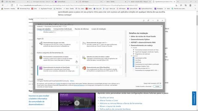 COMO BAIXAR E INSTALAR O MICROSOFT VISUAL STUDIO 2022 смотреть онлайн