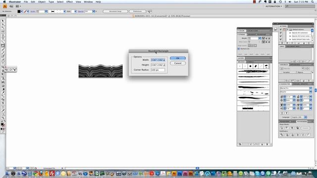 How to create custom borders and frames using Illustrator brushes смотреть онлайн