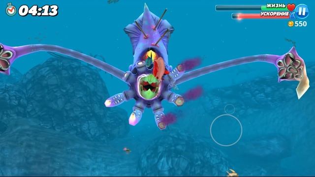 КРАКЕН ПРОТИВ АКУЛЫ РОБОТА, ОБНОВЛЕНИЕ | Hungry Shark World смотреть онлайн