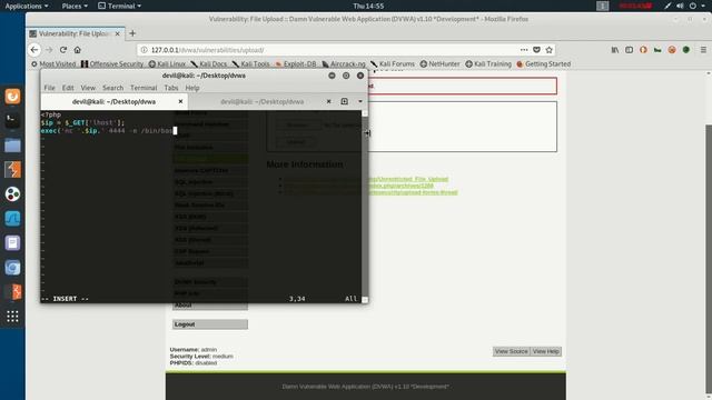 File Upload Exploit on DVWA - MEDIUM LEVEL - alokkumar0200 смотреть онлайн