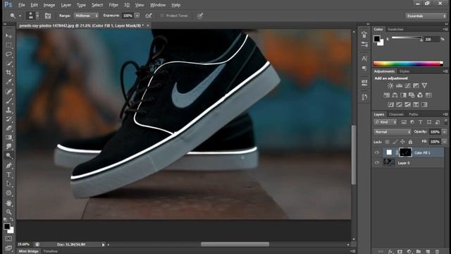 Glowing Shoes Photo Effect photoshop tutorial (Designer Family 21) смотреть онлайн