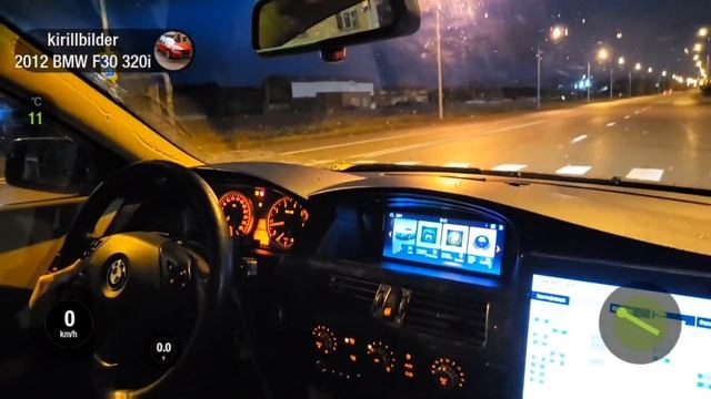 BMW E60 525i M54b25 Stock/stage1, 0-100 замер на Dragy (2 человека в салоне + груз)