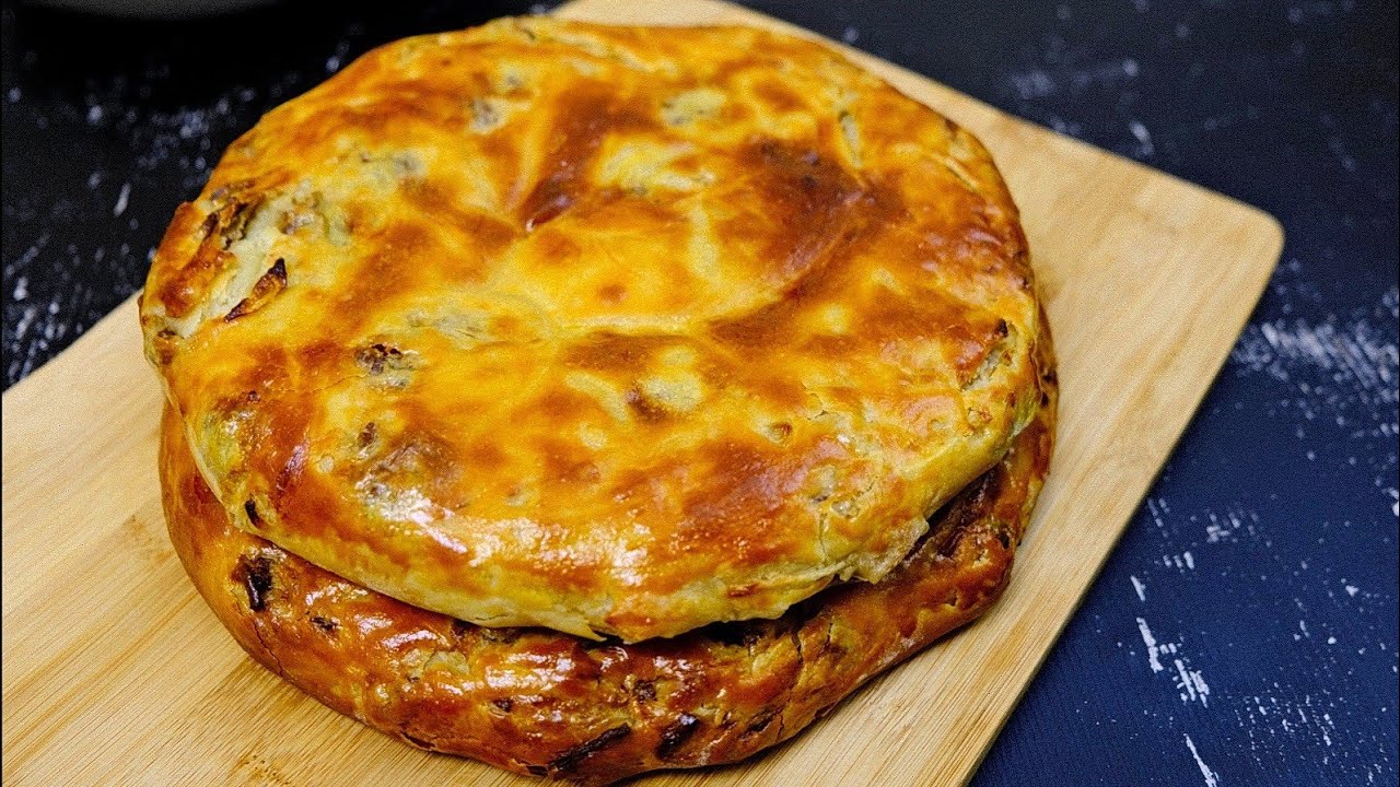 КАКАЯ ВКУСНЯТИНА ИЗ ДОСТУПНЫХ ПРОДУКТОВ! ВКУСНЫЙ РЕЦЕПТЫ ЛЕПЁШКИ С МЯСОМ! УЗБЕКСКАЯ КУХНЯ смотреть онлайн