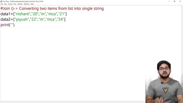 Converting list into string(join) in python(Hindi) | Tutorial 76 смотреть онлайн