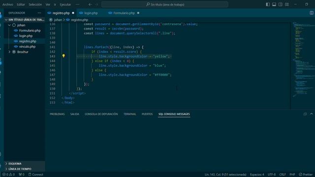 Registro en PHP en Visual Studio Code смотреть онлайн