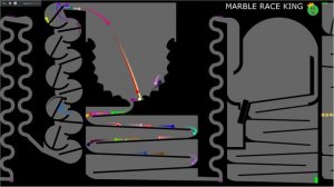 Amazing Elimination Color Marble Race 6 in Algodoo \ Marble Race King