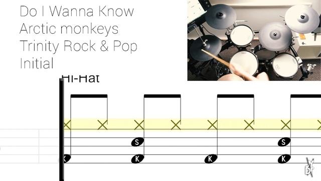 How to play Do I Wanna Know On Drums ? Trinity Rock & Pop Initial смотреть онлайн