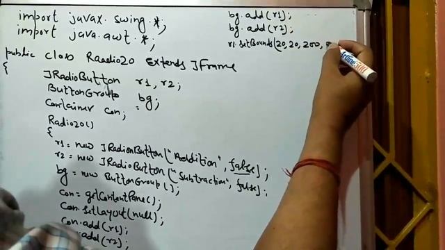 Creation of JRadioButton in Java. Change the Font Size, Face and color. смотреть онлайн