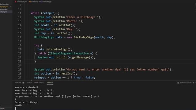 ASMR Coding java program that tells your zodiac sign (Part 2) смотреть онлайн