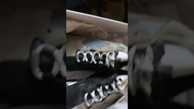 Balenciaga triple S Sneakers split grey and black смотреть онлайн