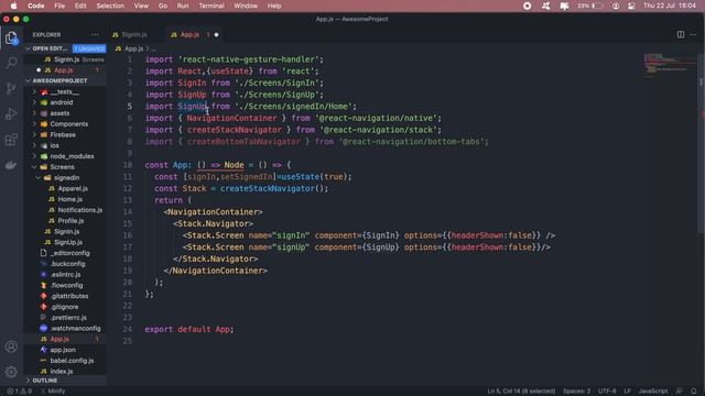 Building a React Native app - #9 Adding bottom tab navigation in React Native смотреть онлайн