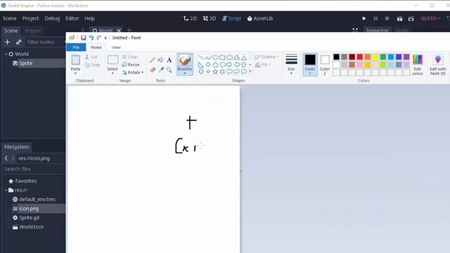 Godot 3.1 Tutorial - Sprite follow Mouse in 2Minutes! (extra for explaination) смотреть онлайн