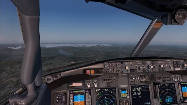 FSX PMDG. Перелёт Катанья LICC- Аэропорт Салоники Македония LGTS.