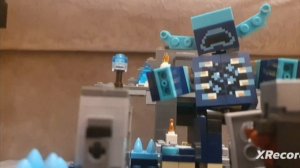 лего мультфильм майнкрафт битва в глубинной тьме.