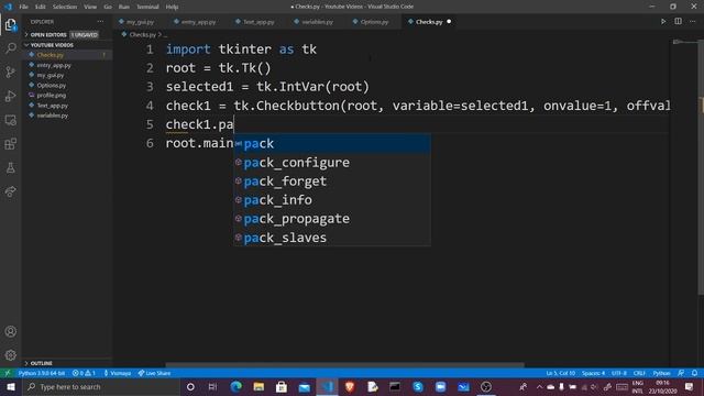 How to Make GUIs for Python Apps | Episode 8: Tkinter Checkbuttons смотреть онлайн