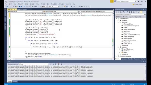 Como exportar DataGridView a Excel con C sharp смотреть онлайн