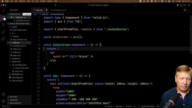 60FPS Solid-JS Audio Spectrum Visualizer Project смотреть онлайн