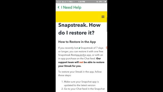 I Lost My Snapstreak. How Do I Restore It?