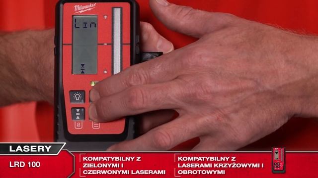 MILWAUKEE LRD100 Detektor Wiązki Promienia Lasera