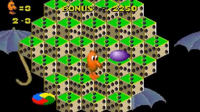 Q-bert 3 (SNES / Super Nintendo) - Gameplay (Part 1) смотреть онлайн