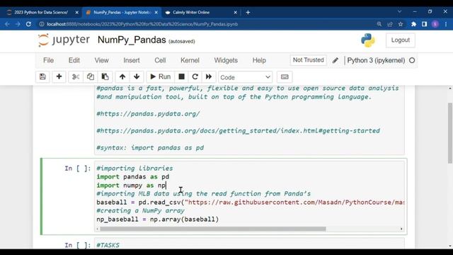 Python for Data Science - Importing data from GitHub by using Pandas and Numpy смотреть онлайн