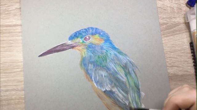 Paint a Kingfisher | Inktense | Ray Fine Art смотреть онлайн