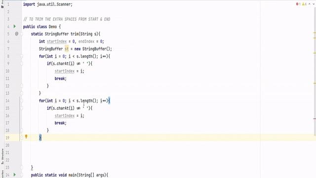 TO TRIM (SPACES) METHOD IN STRING | JAVA PROGRAMMING | NO SOUND | COPY CODE смотреть онлайн
