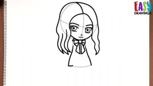 How to draw MEGAN the doll