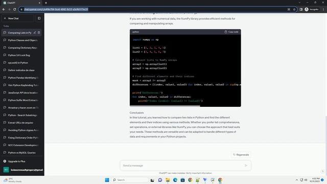 compare to lists and return the different indices and elements in python смотреть онлайн