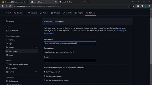 Github Webhook | Integrating jenkins with Github | Trigger Jenkins Jobs using Github Webhooks смотреть онлайн