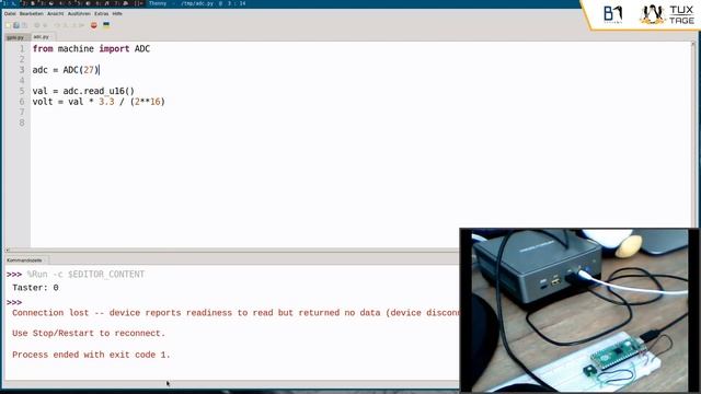 Micropython - Microcontroller mit Python in Thonny auf Linux programmieren - Tux-Tage 2022 смотреть онлайн